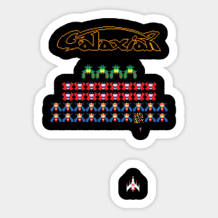 Galaxian - 8 bit game Sticker